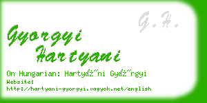 gyorgyi hartyani business card